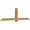 Ekena Millwork Eugene Smooth Timber Gable Bracket, Western Red Cedar, 72"W x 21"H x 3 1/2"D x 3 1/2"F, 7/12 Pitch GBW072X21X0404EUG00SWR - alternate 5